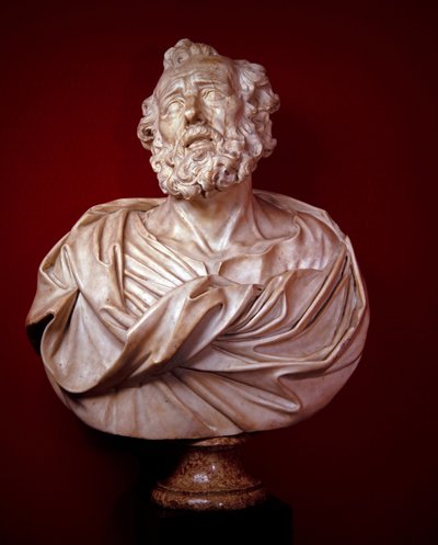 Busts en marbre de Saint Pierre et Saint Paul - Alessandro Algardi