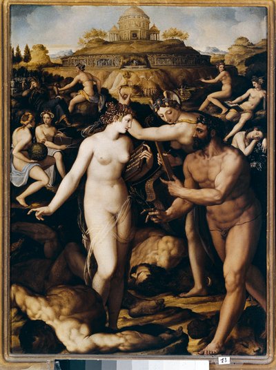 Hercule et les muses - Alessandro Allori