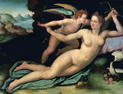 Vénus et Amor par Alessandro Allori - Alessandro Allori
