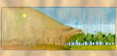 Allégorie de la déforestation, un paysage d