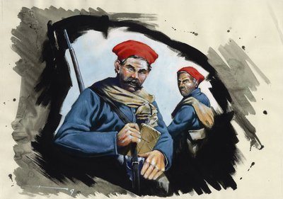 Première Guerre mondiale 1914-1918 : soldats algériens de l