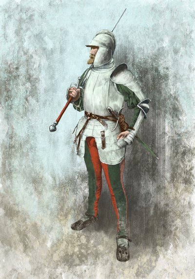Lansquenet en armure - Alessandro Lonati