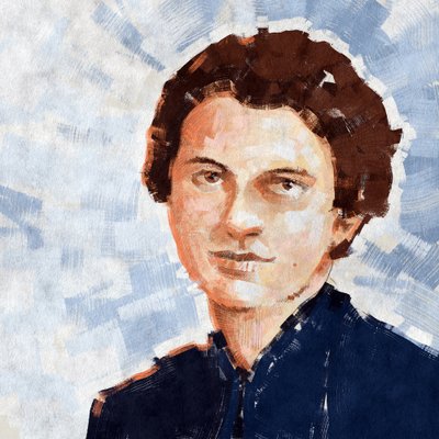 Portrait de la chimiste Rosalind Franklin - Alessandro Lonati
