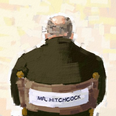 Portrait du réalisateur Alfred Hitchcock, 2023 (illustration) - Alessandro Lonati