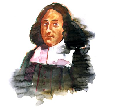Portrait de Baruch de Spinoza (1632 - 1677) philosophe néerlandais - Alessandro Lonati