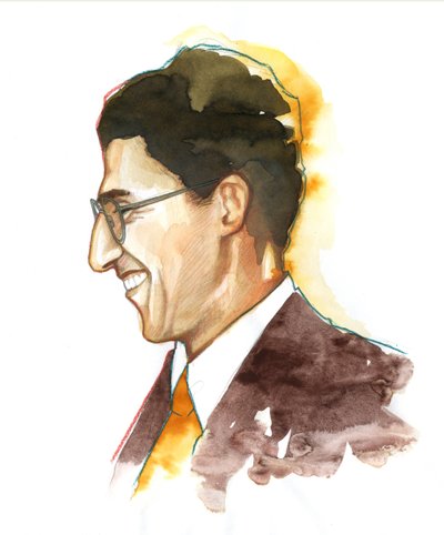 Portrait de Cesare Pavese (1908-1950) - écrivain italien - Illustration par Alessandro Lonati - Alessandro Lonati