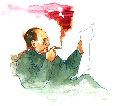 Portrait de Mao Zedong - Alessandro Lonati