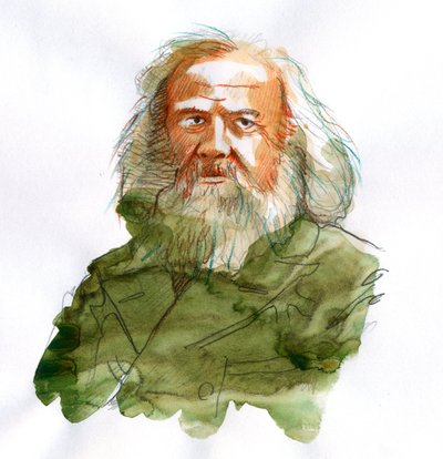 Portrait de Dimitri Ivanovich Mendeleiev - Alessandro Lonati