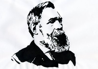 Portrait de Friedrich Engels (1820-1895), théoricien socialiste et homme politique allemand - Alessandro Lonati