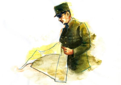 Portrait du général Charles de Gaulle (1890-1970) pendant la Seconde Guerre mondiale - Alessandro Lonati