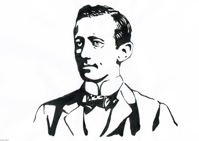 Portrait de Guglielmo Marconi (1874-1937), physicien italien, inventeur du télégraphe. - Alessandro Lonati