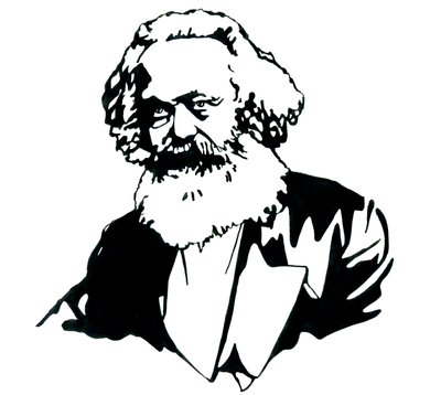 Portrait de Karl Marx (1818-1883), philosophe et théoricien politique - Alessandro Lonati