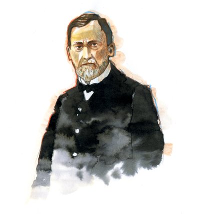Portrait de Louis Pasteur (1822-1895) scientifique français - Alessandro Lonati