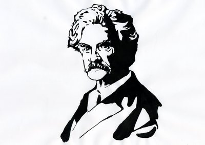 Portrait de Mark Twain (1835-1910) - Alessandro Lonati