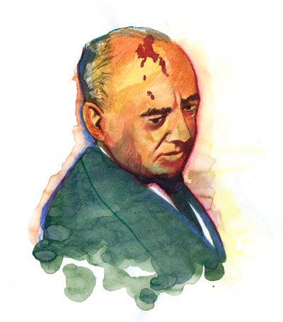 Portrait de Mikhaïl Gorbatchev (né en 1931) homme politique russe - Alessandro Lonati