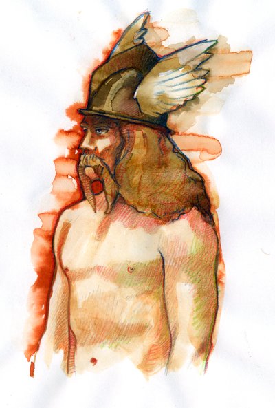 Portrait de Vercingétorix (72-46 av. J.-C.), chef arverne fédérateur des peuples gaulois - Alessandro Lonati