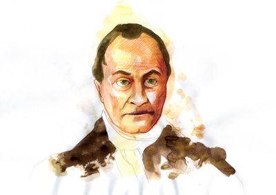 Portrait du philosophe français Auguste Comte (1798-1857) - Alessandro Lonati