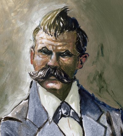 Portrait du philosophe allemand Friedrich Nietzsche (1844-1900) - Alessandro Lonati