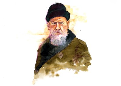 Portrait de Lev Nikolaïevitch Tolstoï (1828-1910) - Alessandro Lonati