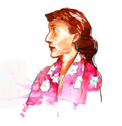Portrait de Virginia Woolf (1882-1941) - Alessandro Lonati