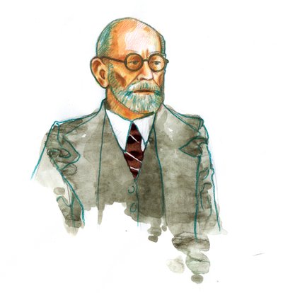 Portrait du neurologue et psychiatre Sigmund Freud (1856-1939) - Alessandro Lonati