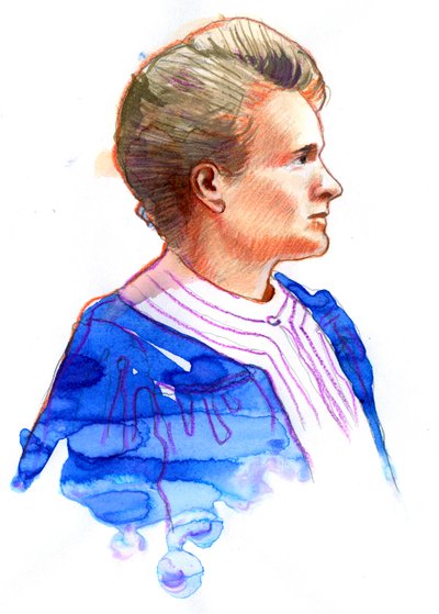 Portrait de la physicienne Marie Curie (1867-1934) - Alessandro Lonati