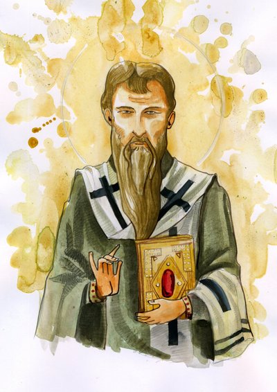 Représentation de Basile de Césarée ou Saint Basile le Grand - Alessandro Lonati