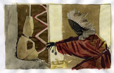 Chamanisme : cérémonie spirituelle centrée sur la médiation entre les êtres humains et les esprits de la nature - chaman - Alessandro Lonati