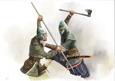 Guerrier viking combattant - Alessandro Lonati