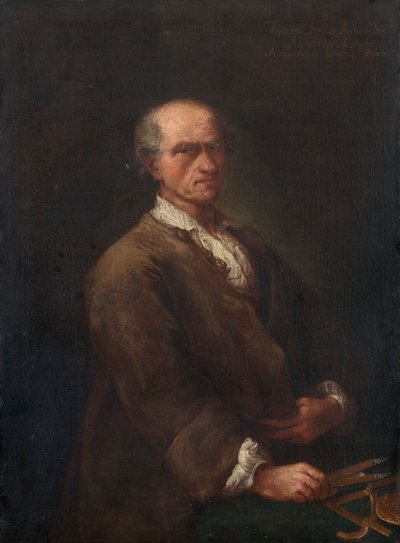 Portrait de Bartolomeo Ferracina 1692-1777, vers 1770 - Alessandro Longhi