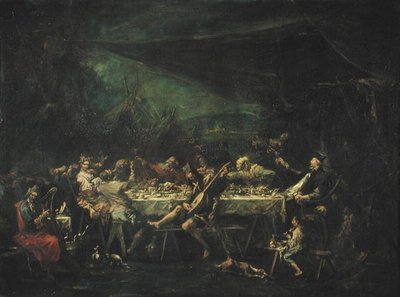 Banquet de mariage bohémien, vers 1730-35 - Alessandro Magnasco
