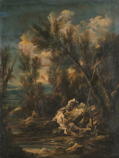 Moines chartreux dans un paysage - Alessandro Magnasco