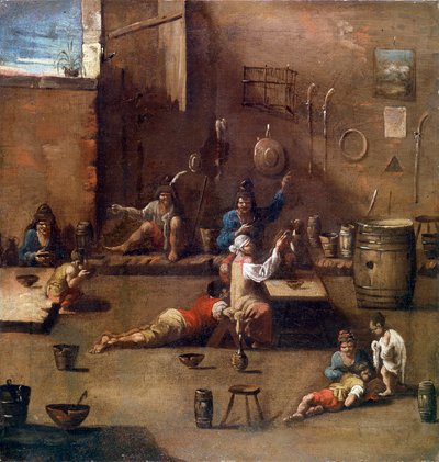 Dressage de chiens, vers 1690-1745 - Alessandro Magnasco