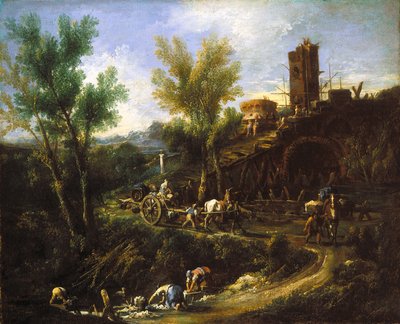 Paysage avec gitans et lavandières - Alessandro Magnasco
