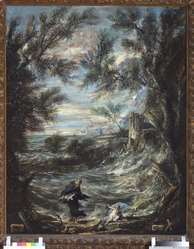 Saint Augustin et le Bébé - Alessandro Magnasco