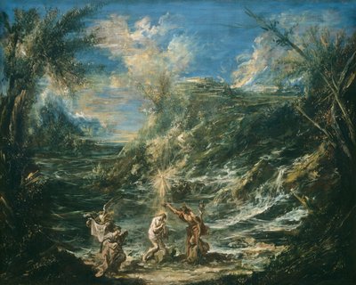 Le Baptême du Christ, vers 1740 - Alessandro Magnasco