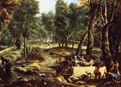Partie de chasse au cerf - Alessandro Magnasco