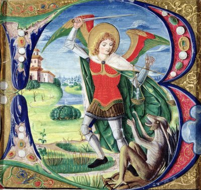 Initiale historiée 