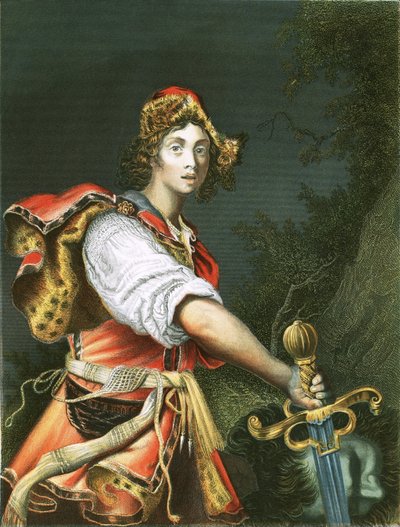 David avec la tête de Goliath - Alessandro Turchi
