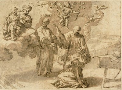 Vision de Sainte Catherine de Sienne - Alessandro Turchi
