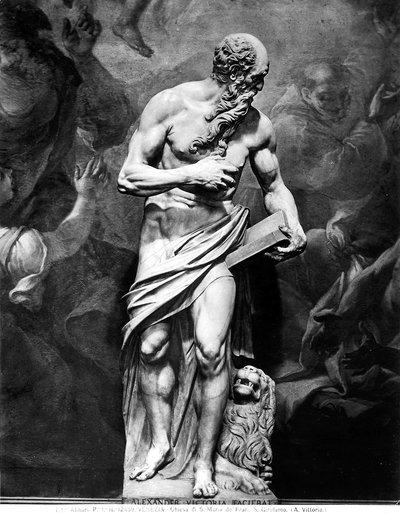 Statue représentant Saint Jérôme - Alessandro Vittoria