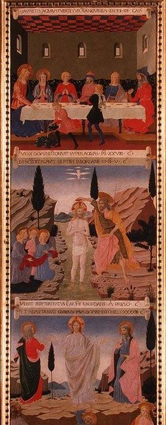 Scènes de La Dernière Cène, Le Baptême du Christ et L