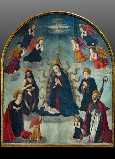 Madone et Enfant avec Saints - Alessio & Scheggini Michele da Larciano (known as Graffione) (1470 85) Baldovinetti