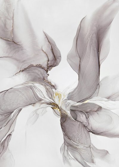 Flux gris-doré éthéré - Alevtina Shelest