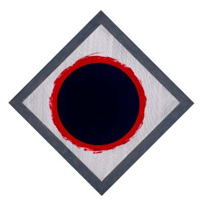 Cercle bleu sur diamant rouge - Alex Dunn