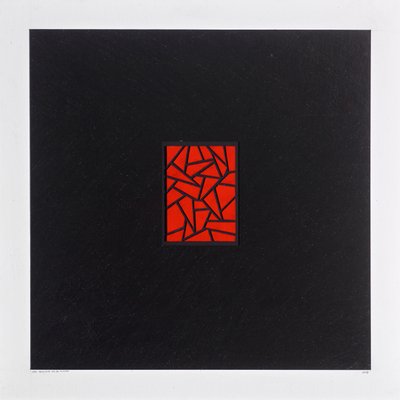 Morceaux rouges sur noir - Alex Dunn