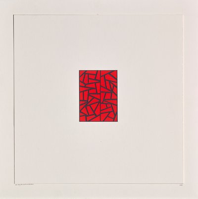Morceaux rouges sur blanc - Alex Dunn