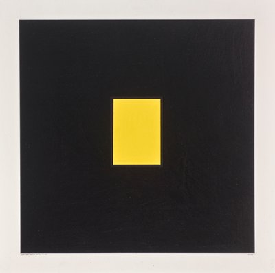 Rectangle jaune sur noir - Alex Dunn