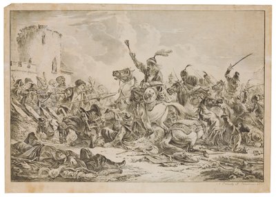 Bataille entre les Géorgiens et les tribus montagnardes - Alexander Orlowski