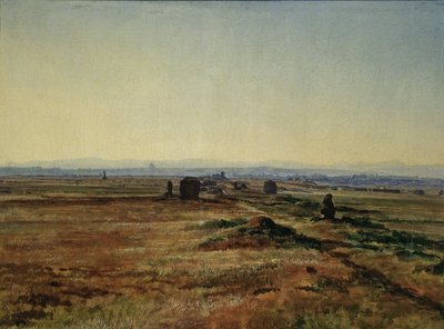 Via Appia au coucher du soleil - Alexander Andreyevich Ivanov